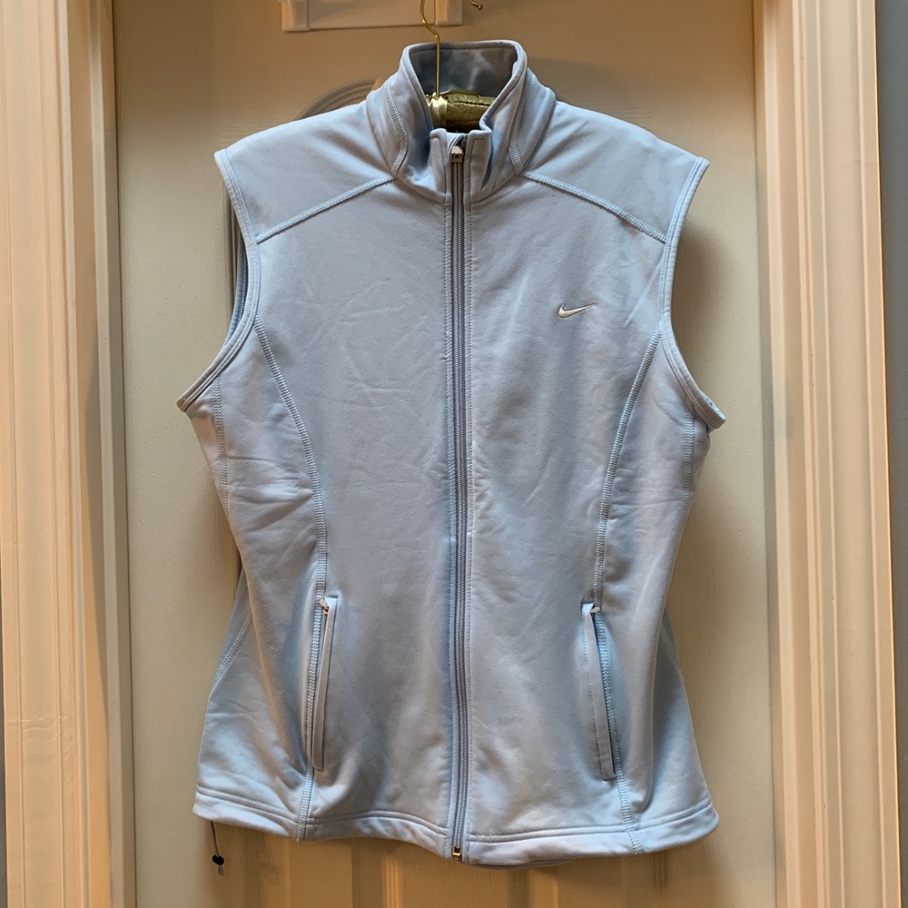 Nike Fleece-Lined Vest in baby blue (Large)
